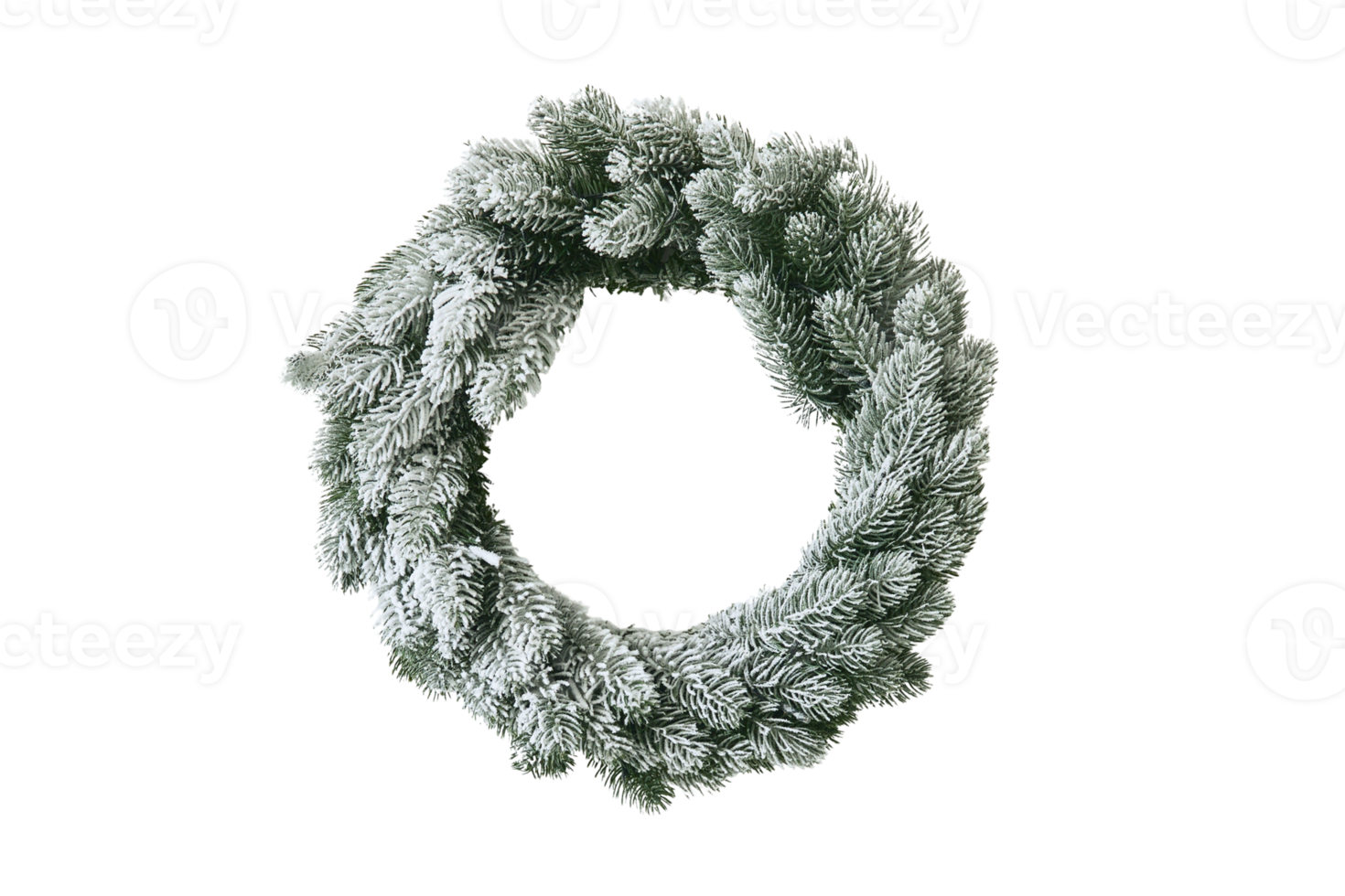 Christmas wreath decoration isolated on a transparent background png