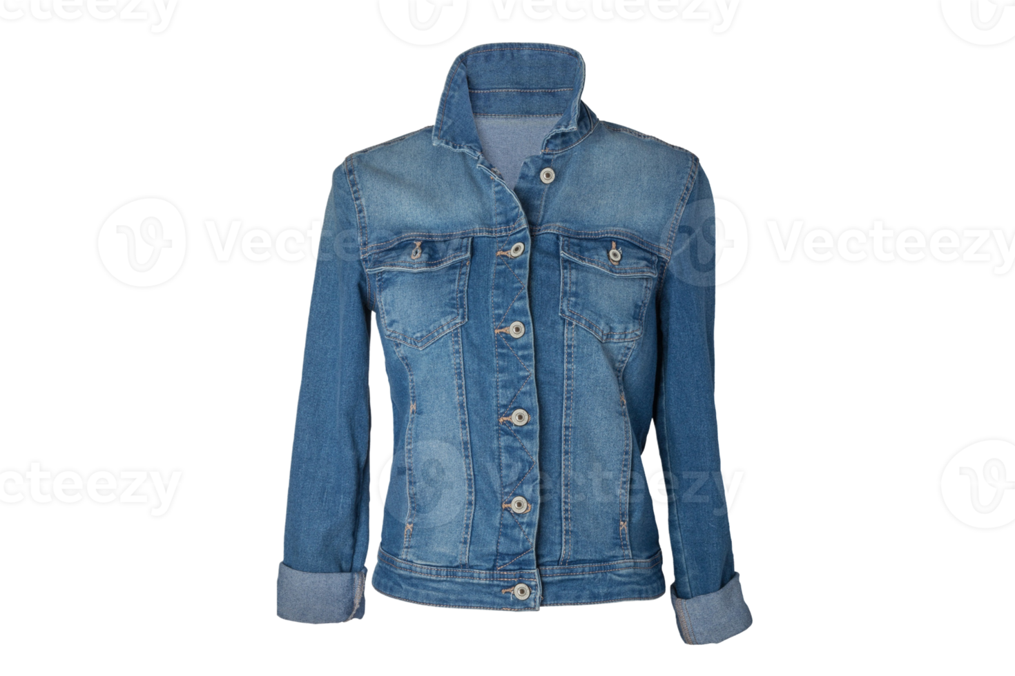 bleu veste isolé sur une transparent Contexte png