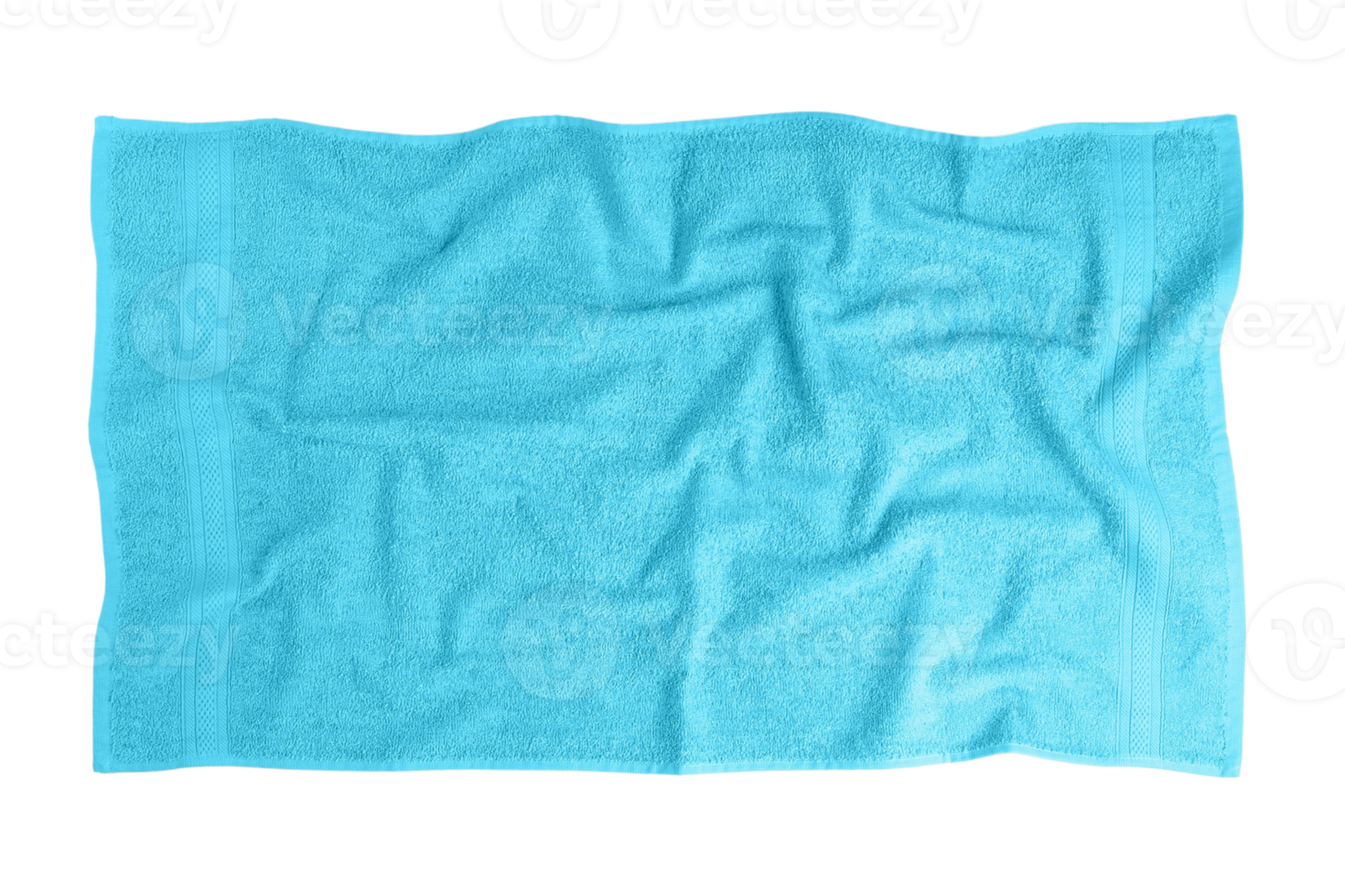 Blue towel isolated on a transparent background png