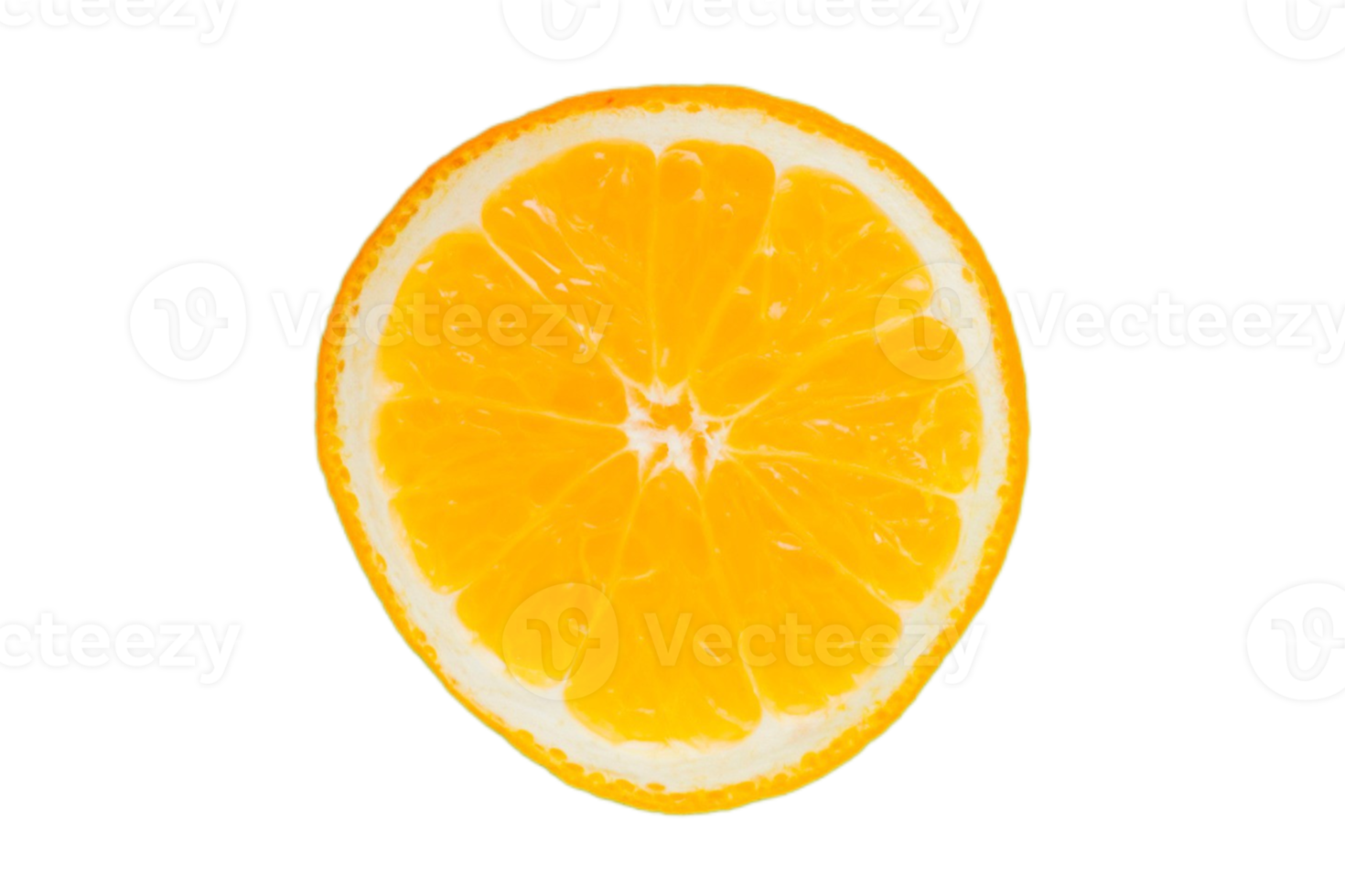 Fresh half orange fruit isolated on a transparent background png
