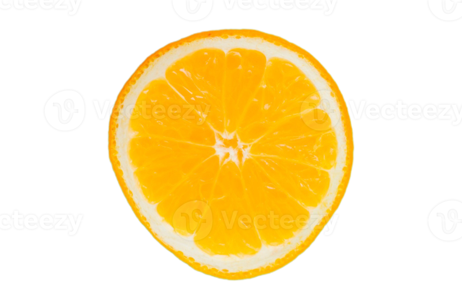 vers voor de helft oranje fruit geïsoleerd Aan een transparant achtergrond png