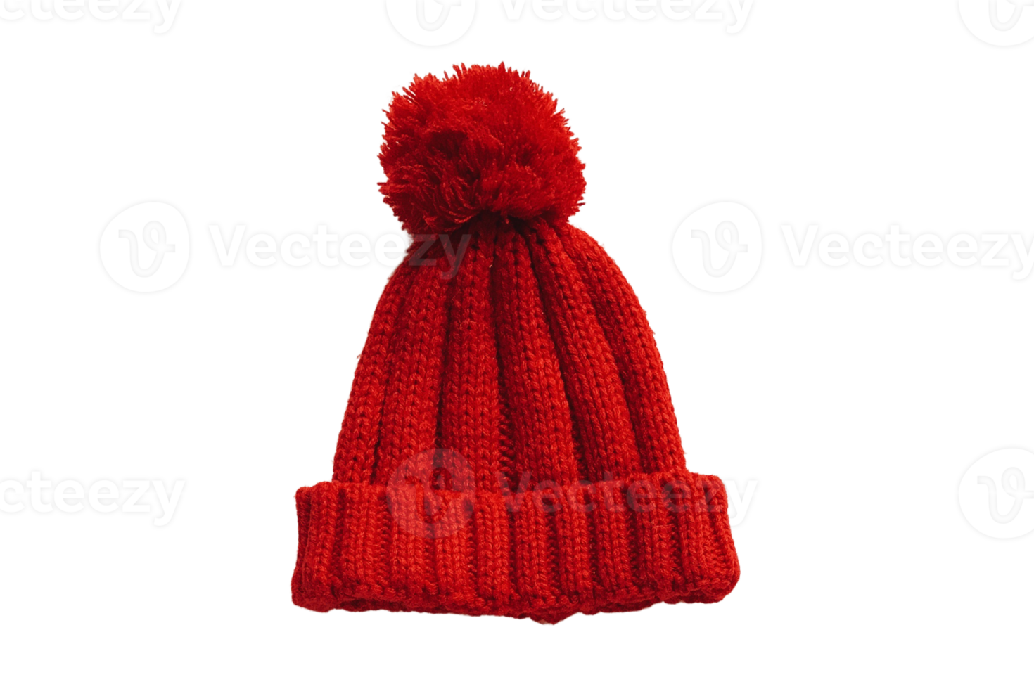 Red snow hat isolated on a transparent background png