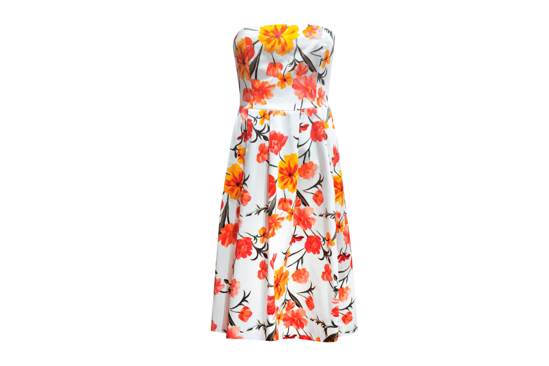 Orange floral dress isolated on a transparent background 22024871 PNG