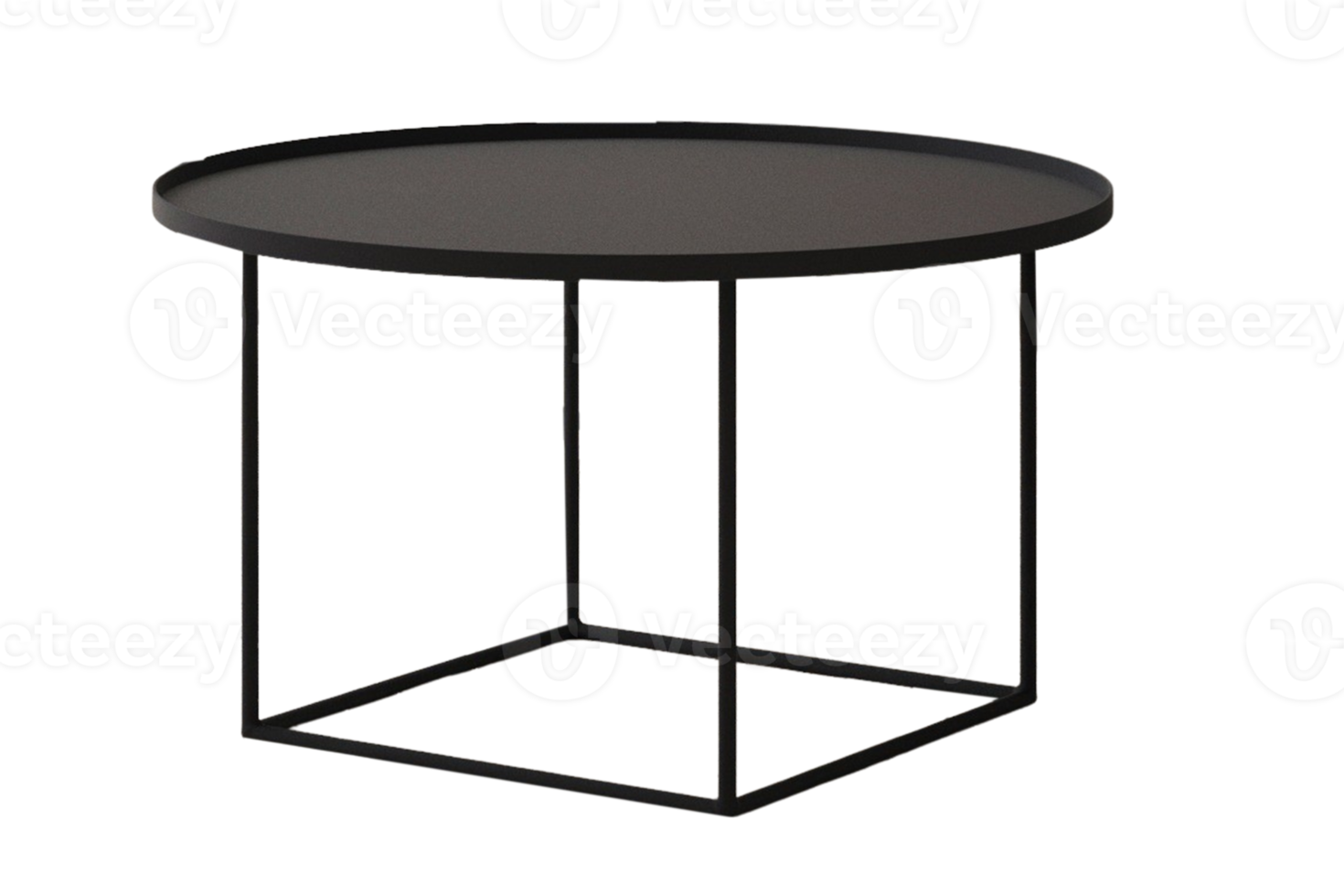 svart tabell isolerat på en transparent bakgrund png