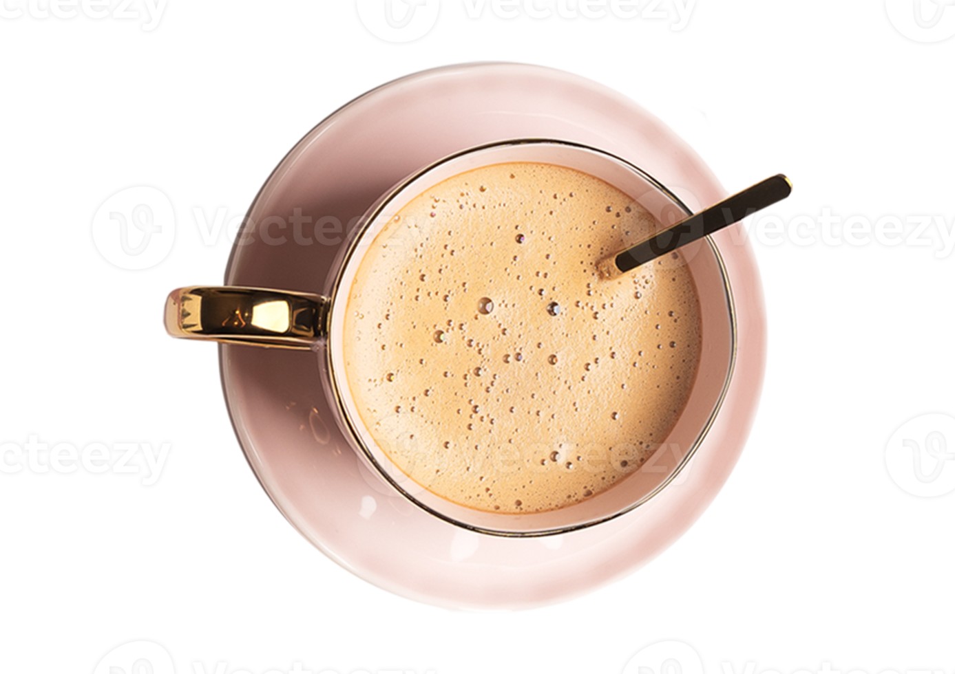 Pink coffee cup isolated on a transparent background png