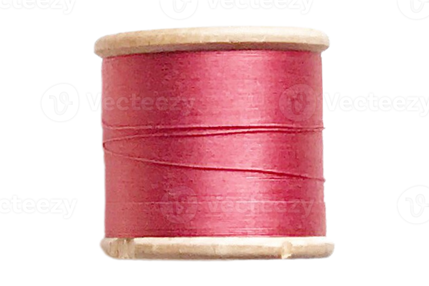 Red thread isolated on a transparent background png