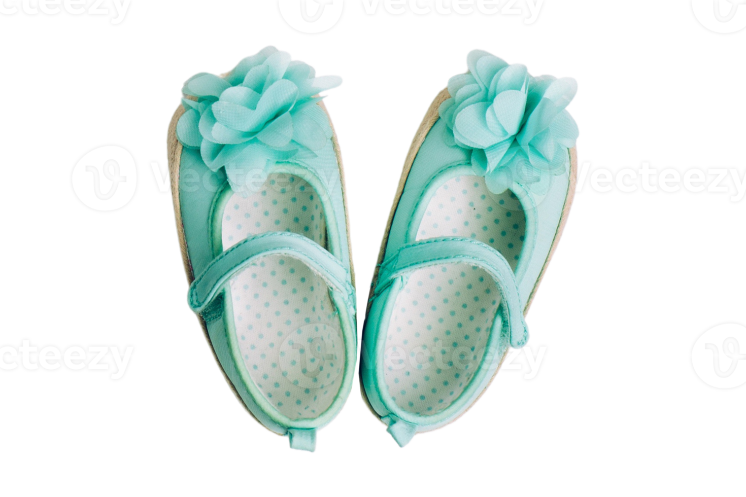 Blue baby shoes isolated on a transparent background png