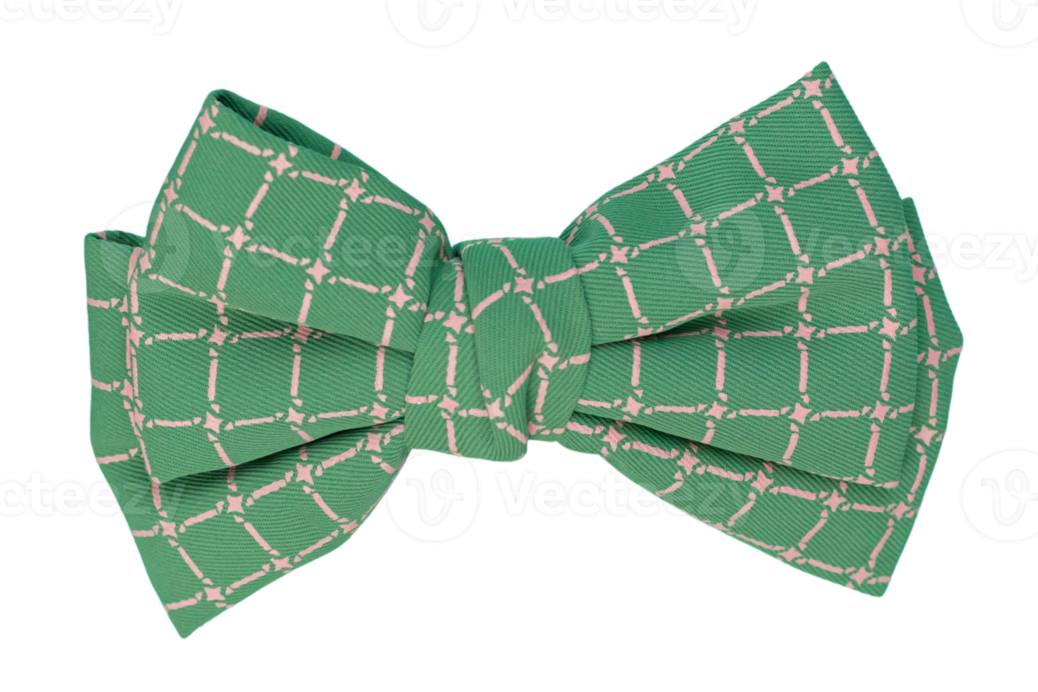 Green bow tie isolated on a transparent background png