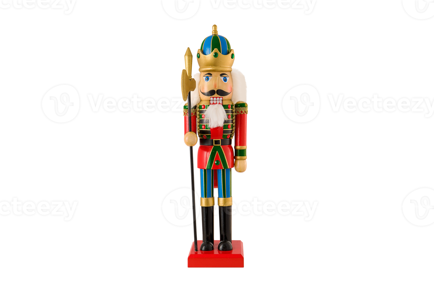 Red nutcracker isolated on a transparent background png