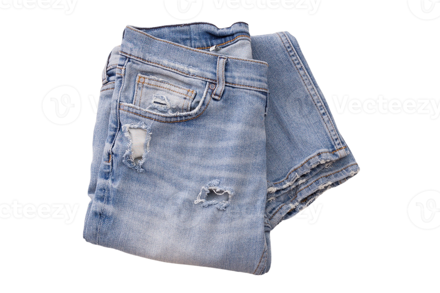 blauw jeans geïsoleerd Aan een transparant achtergrond png