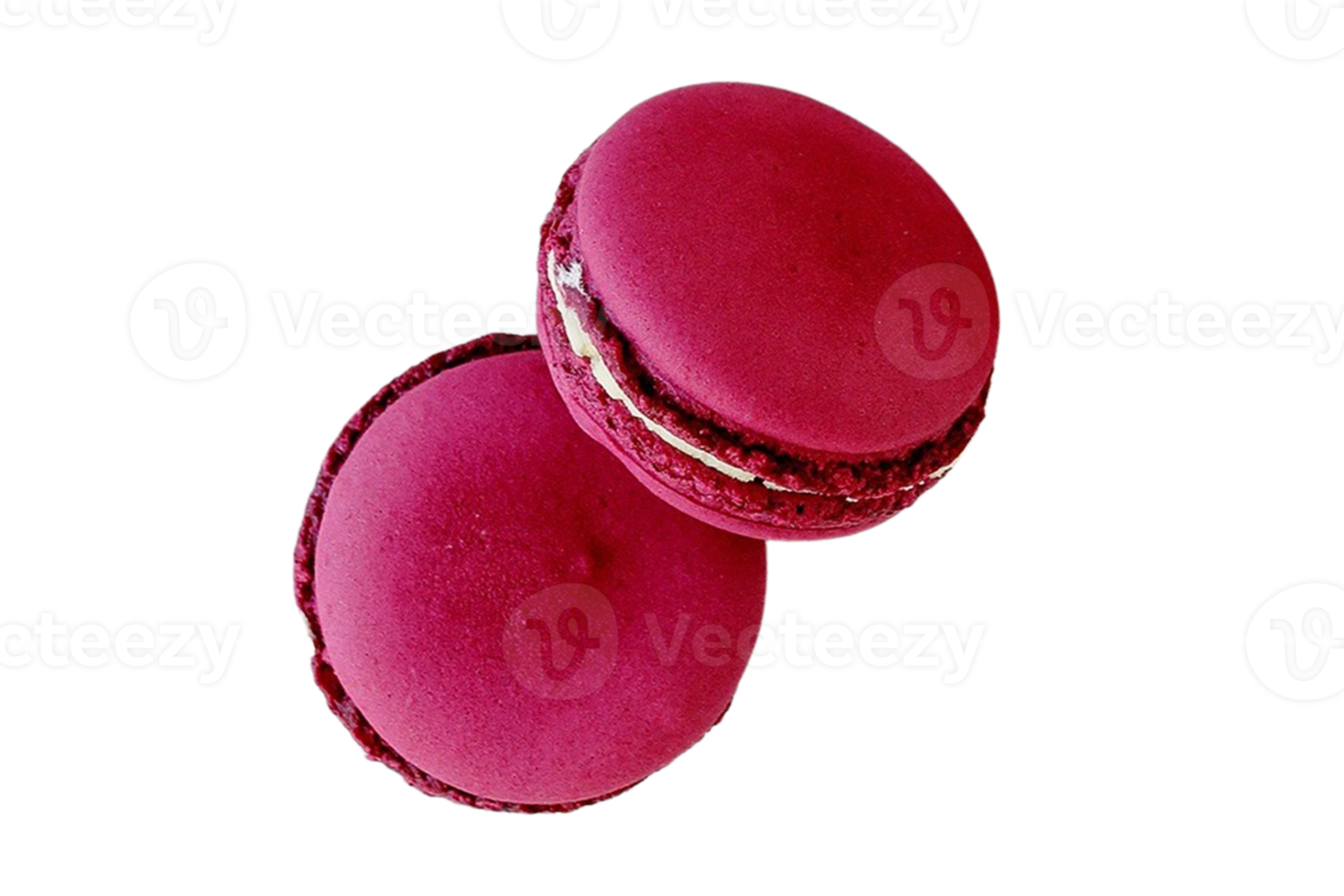 rose macarons dessert isolé sur une transparent Contexte png