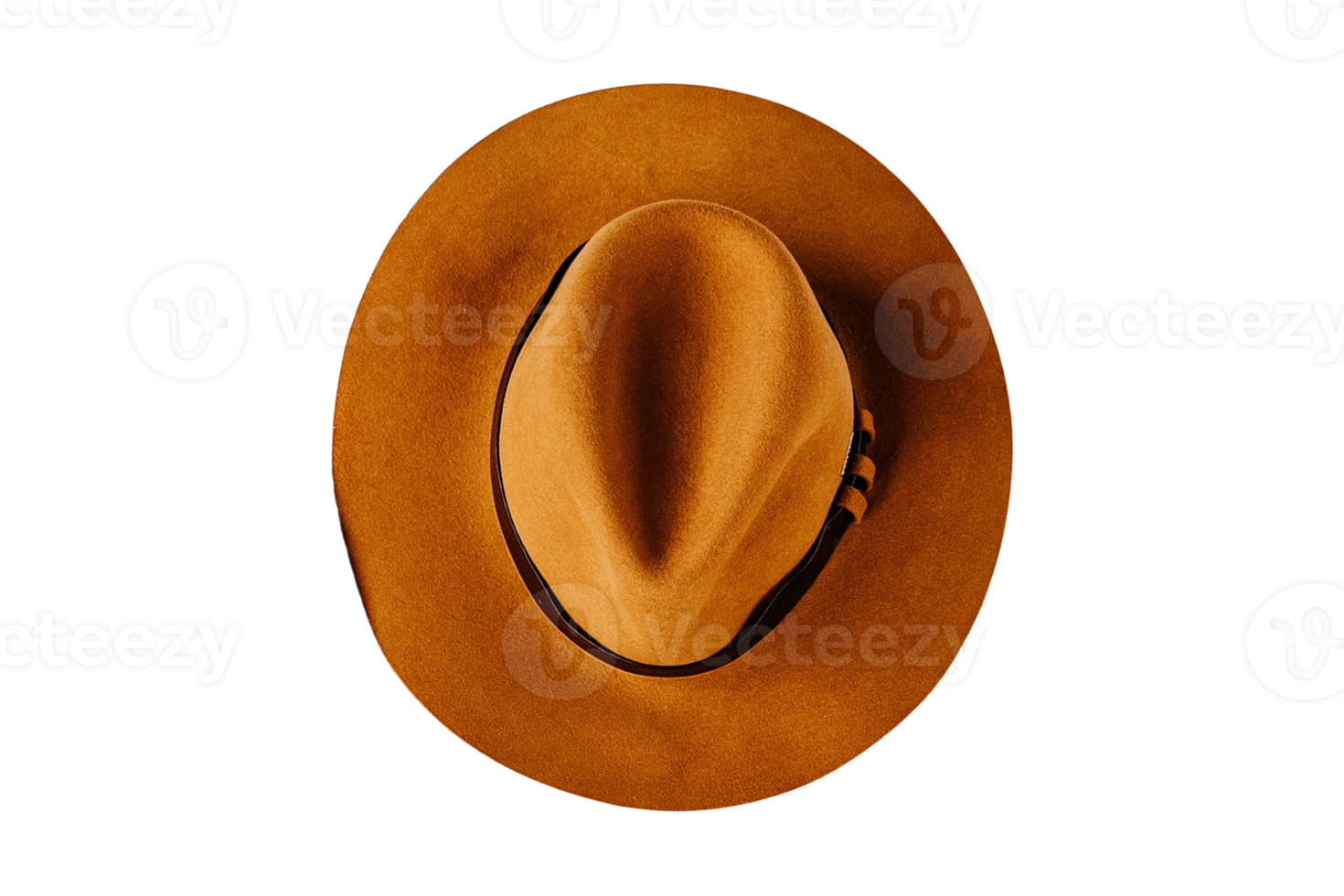 Brown hat isolated on a transparent background png