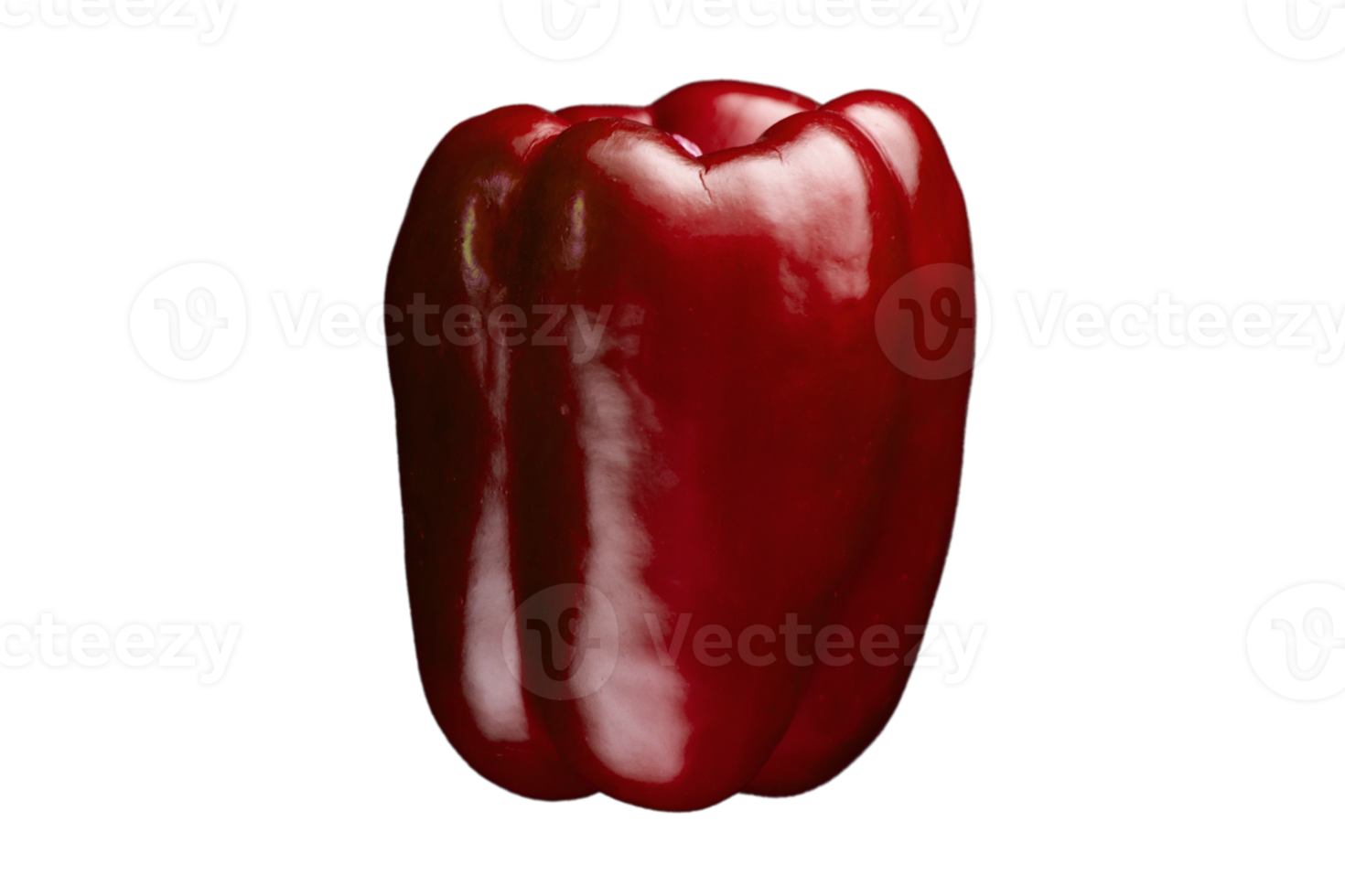 Red paprika isolated on a transparent background png