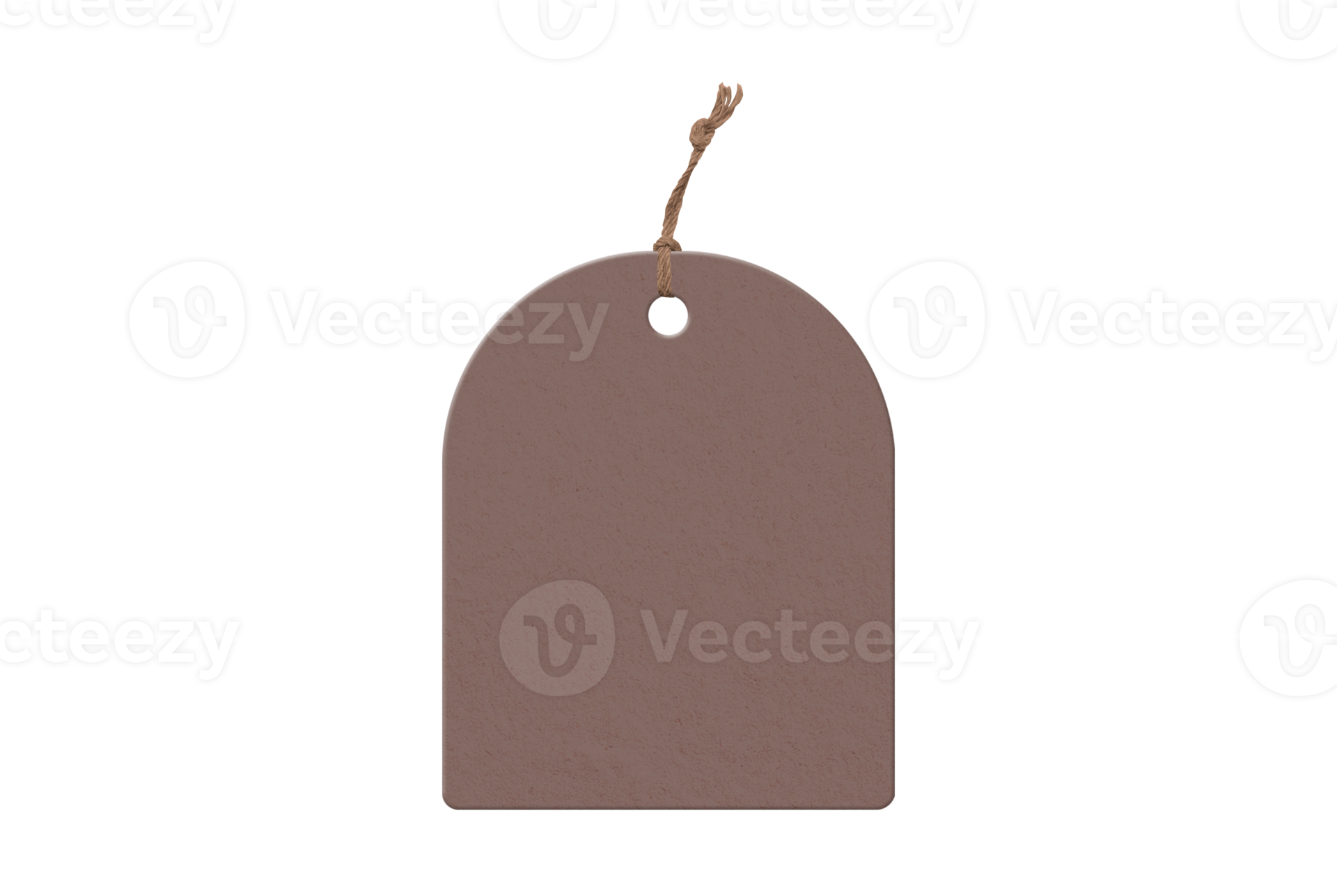 Brown tag isolated on a transparent background 22025118 PNG