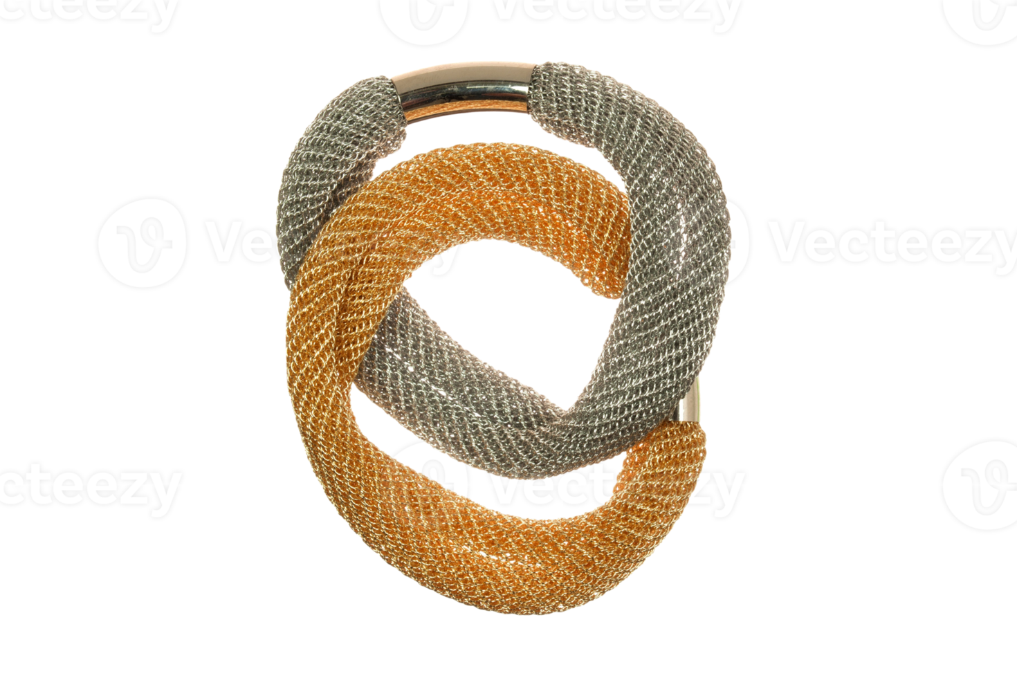 Gold and green hair bun isolated on a transparent background 22025137 PNG