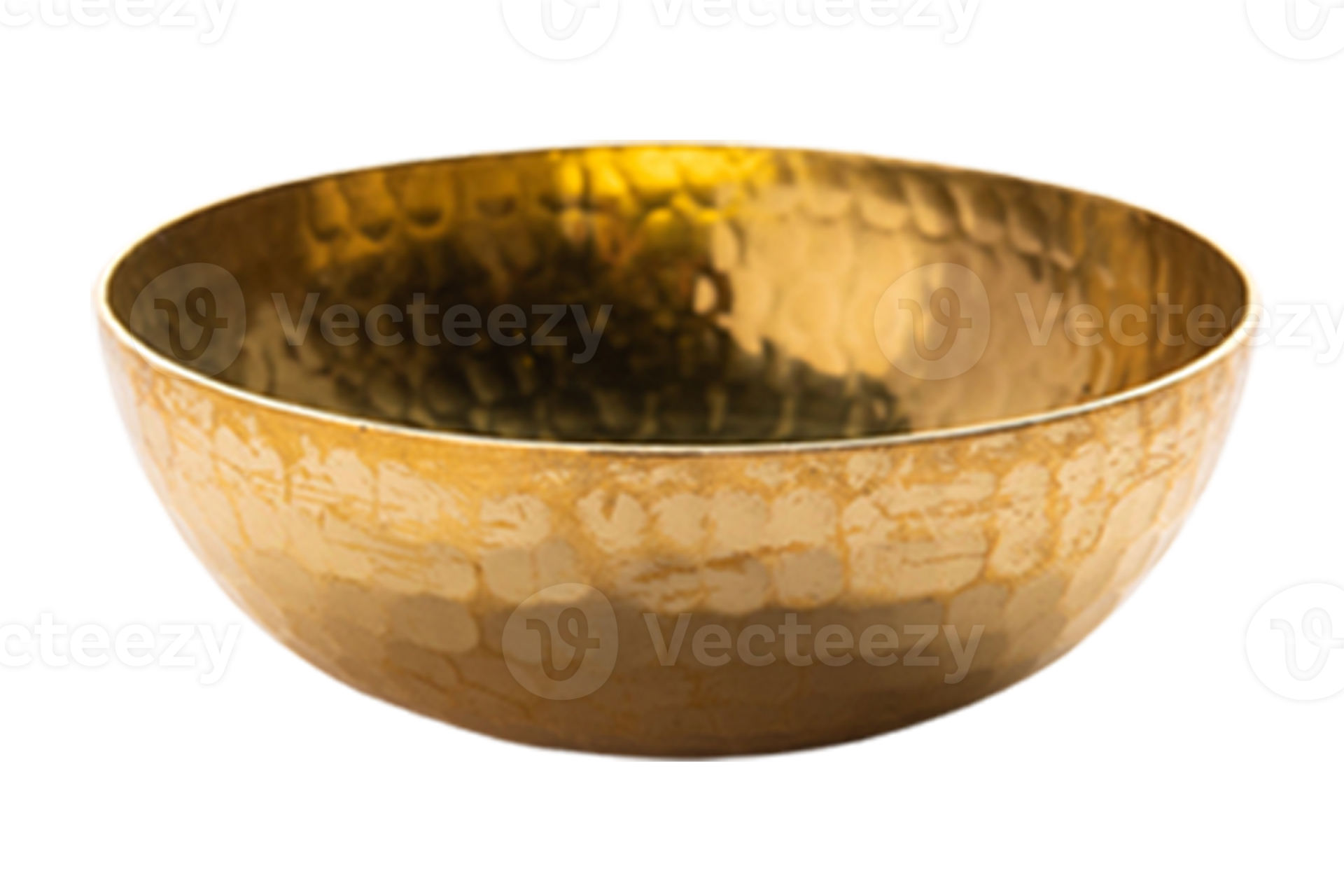 Golden bowl isolated on a transparent background 22025151 PNG