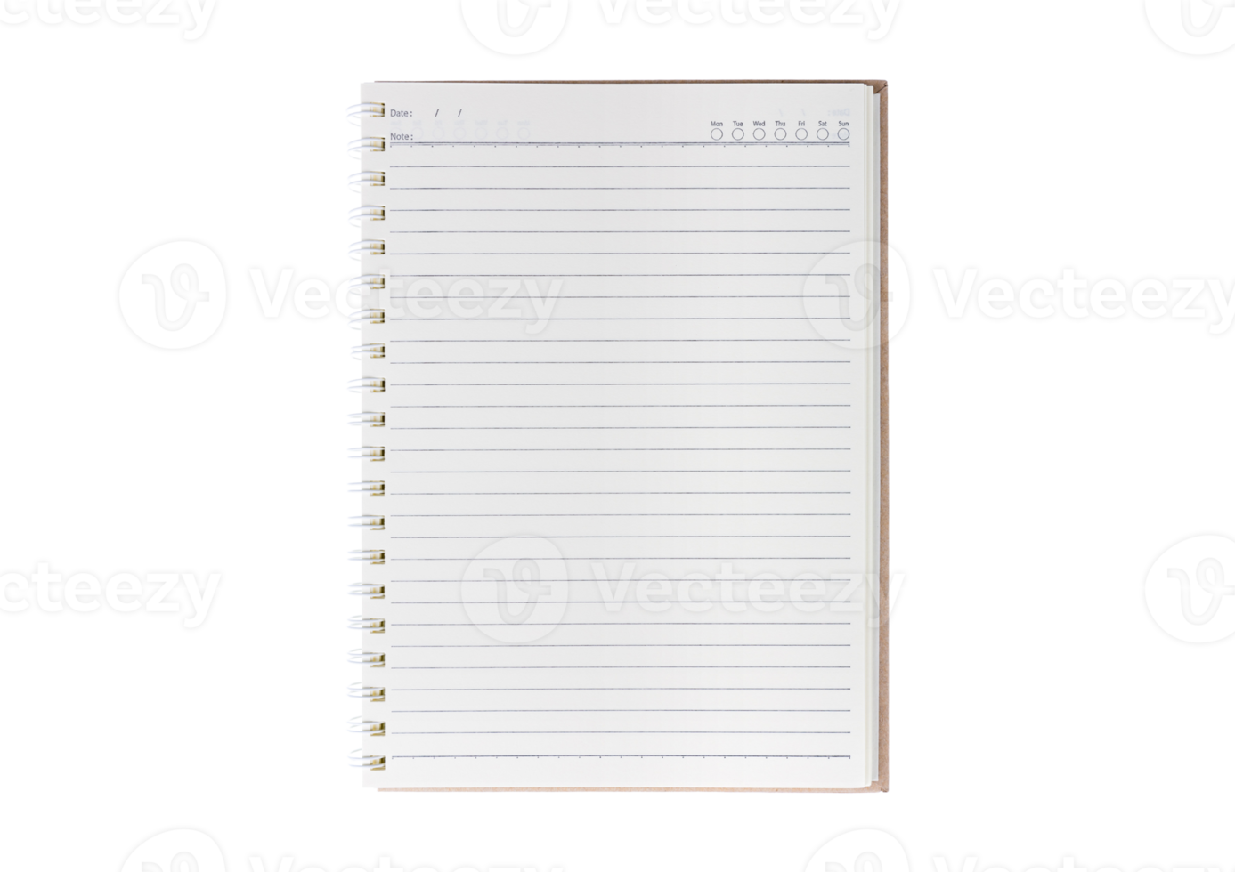 Notebook isolated on a transparent background png