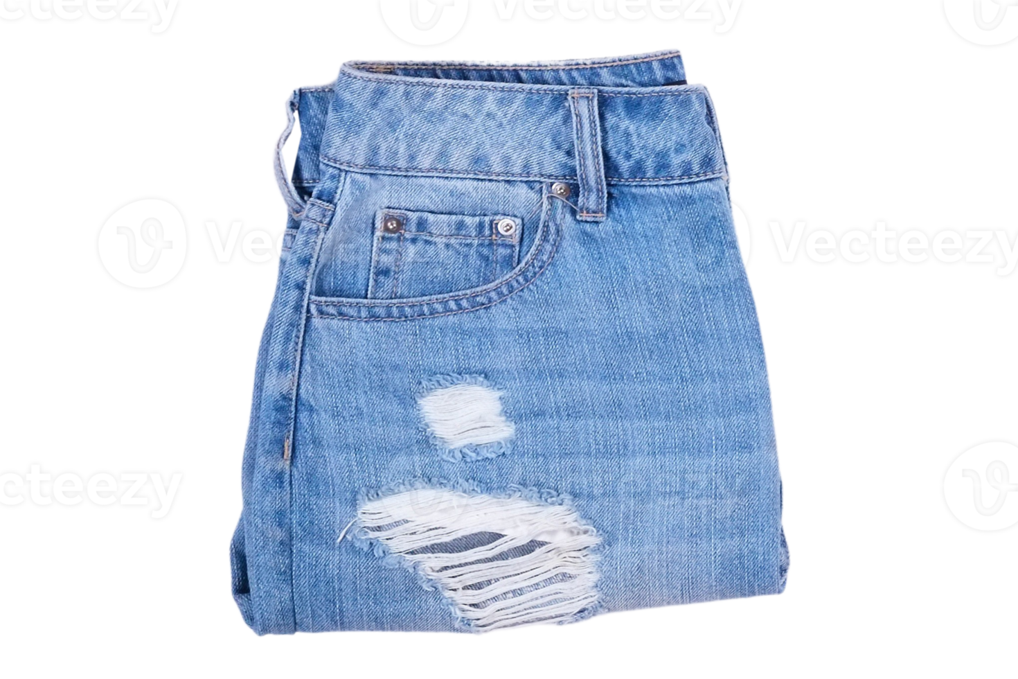 Blau Jeans isoliert auf ein transparent Hintergrund png