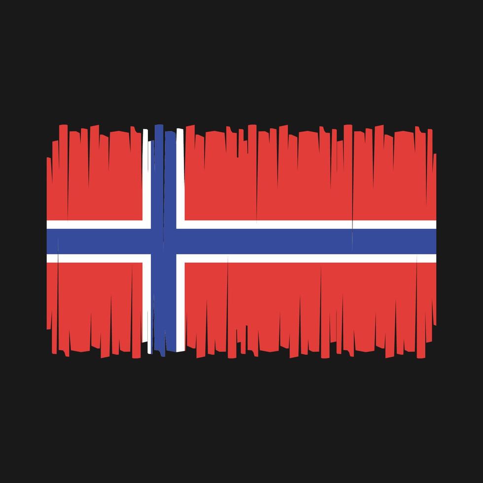 vector de bandera de noruega