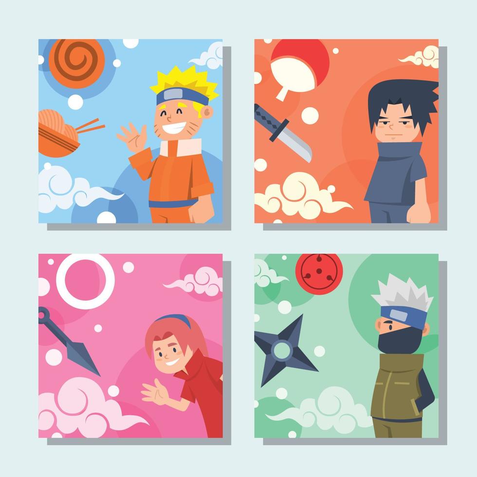 Ninja Group Social Media Post Design vector