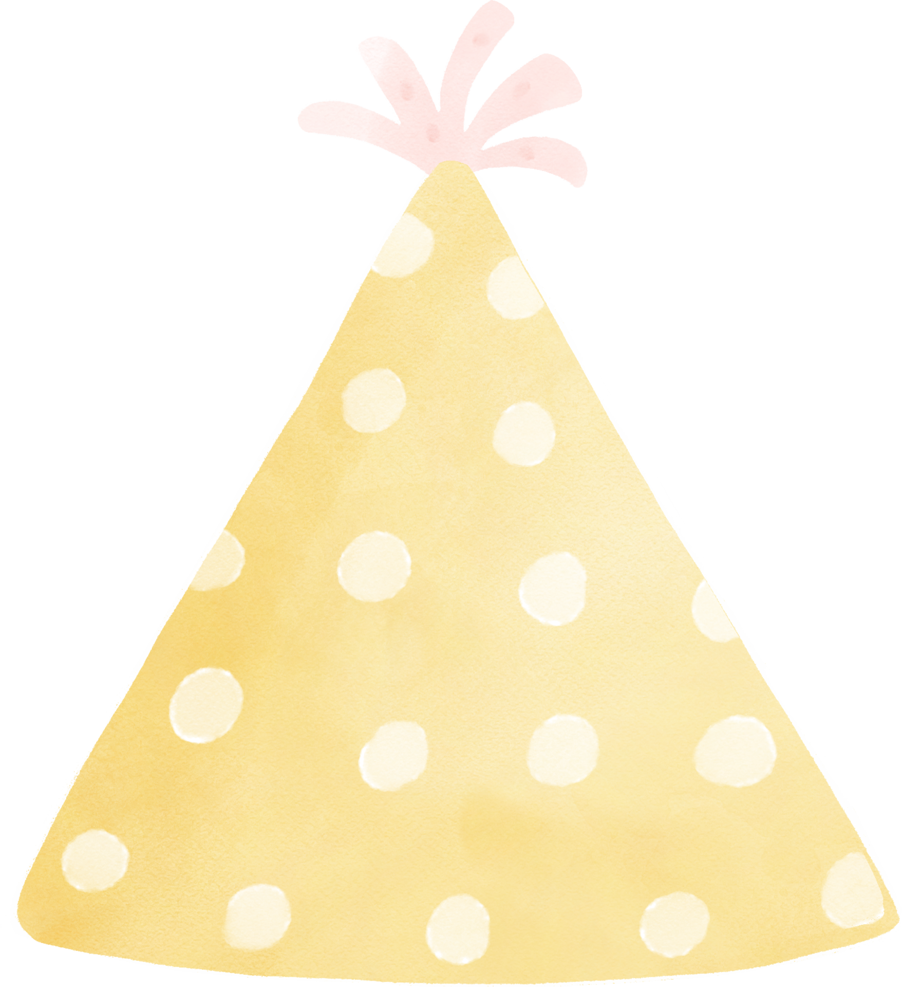 cute sweet pastel polka dot festive party hat watercolor 22025783 PNG