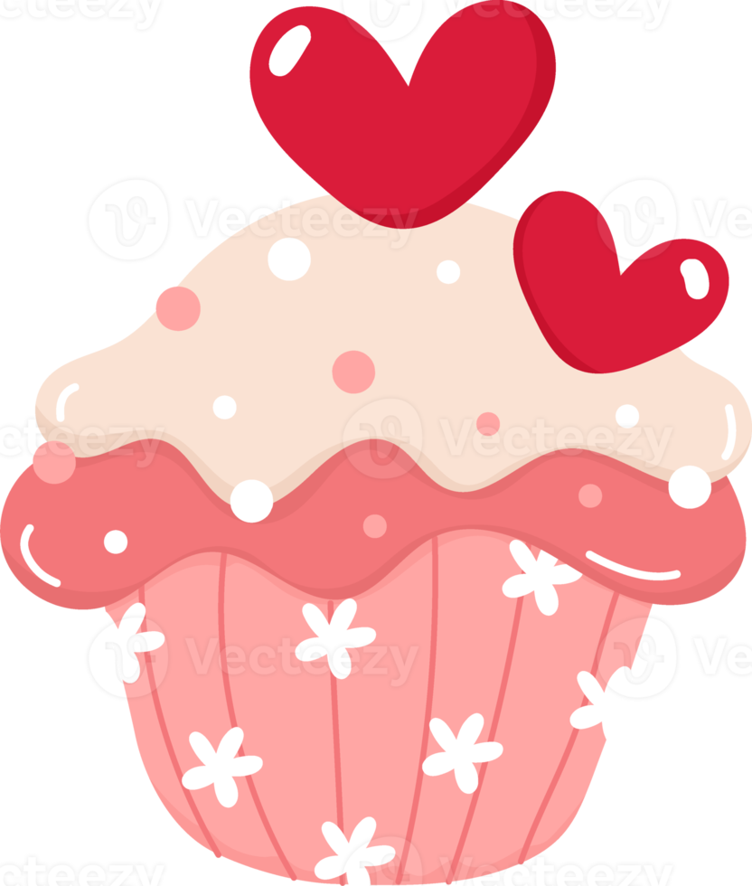 Cute Valentine love cartoon doodle decorative accessory element png