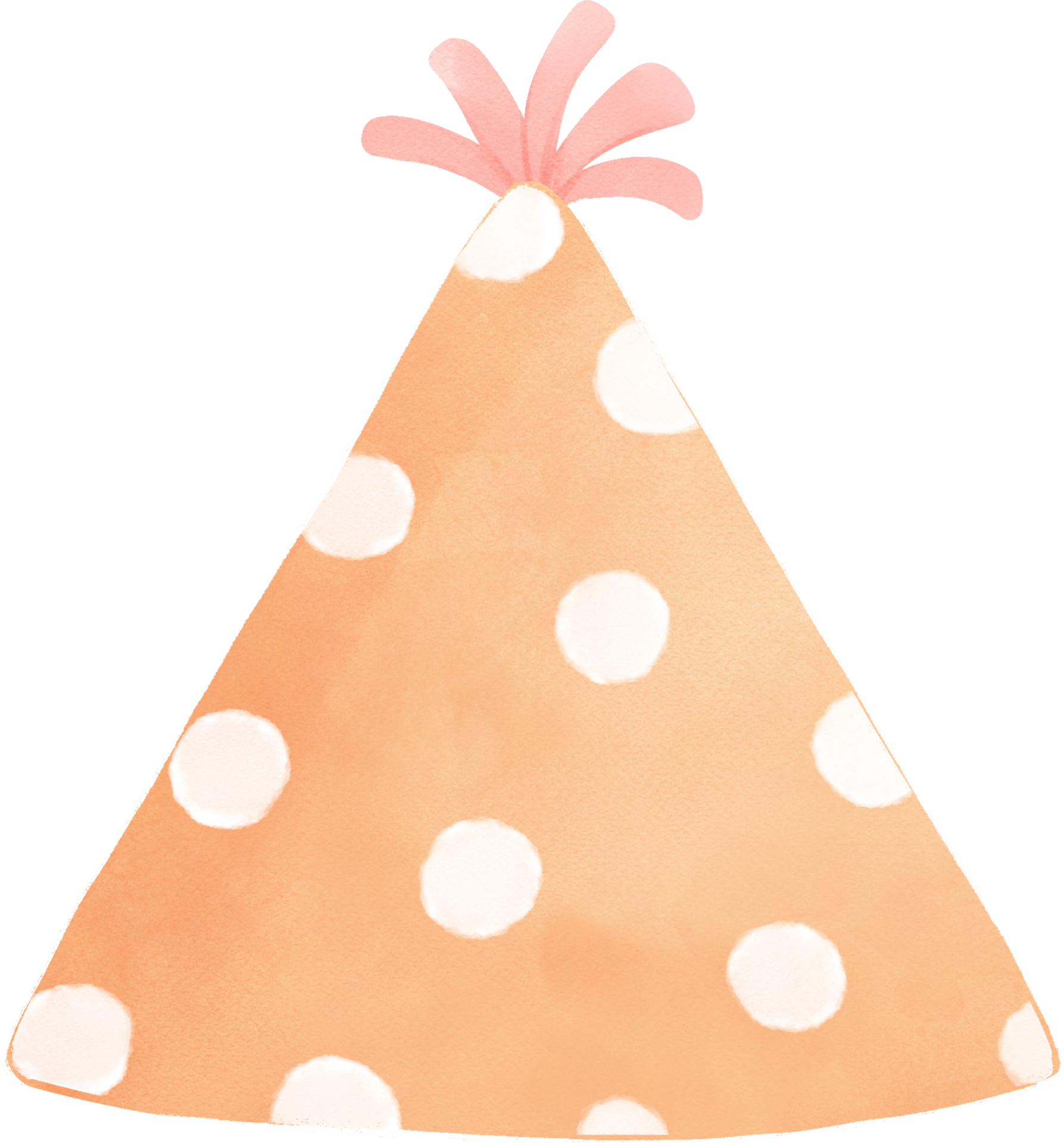 Free cute sweet pastel polka dot festive party hat watercolor 22025918