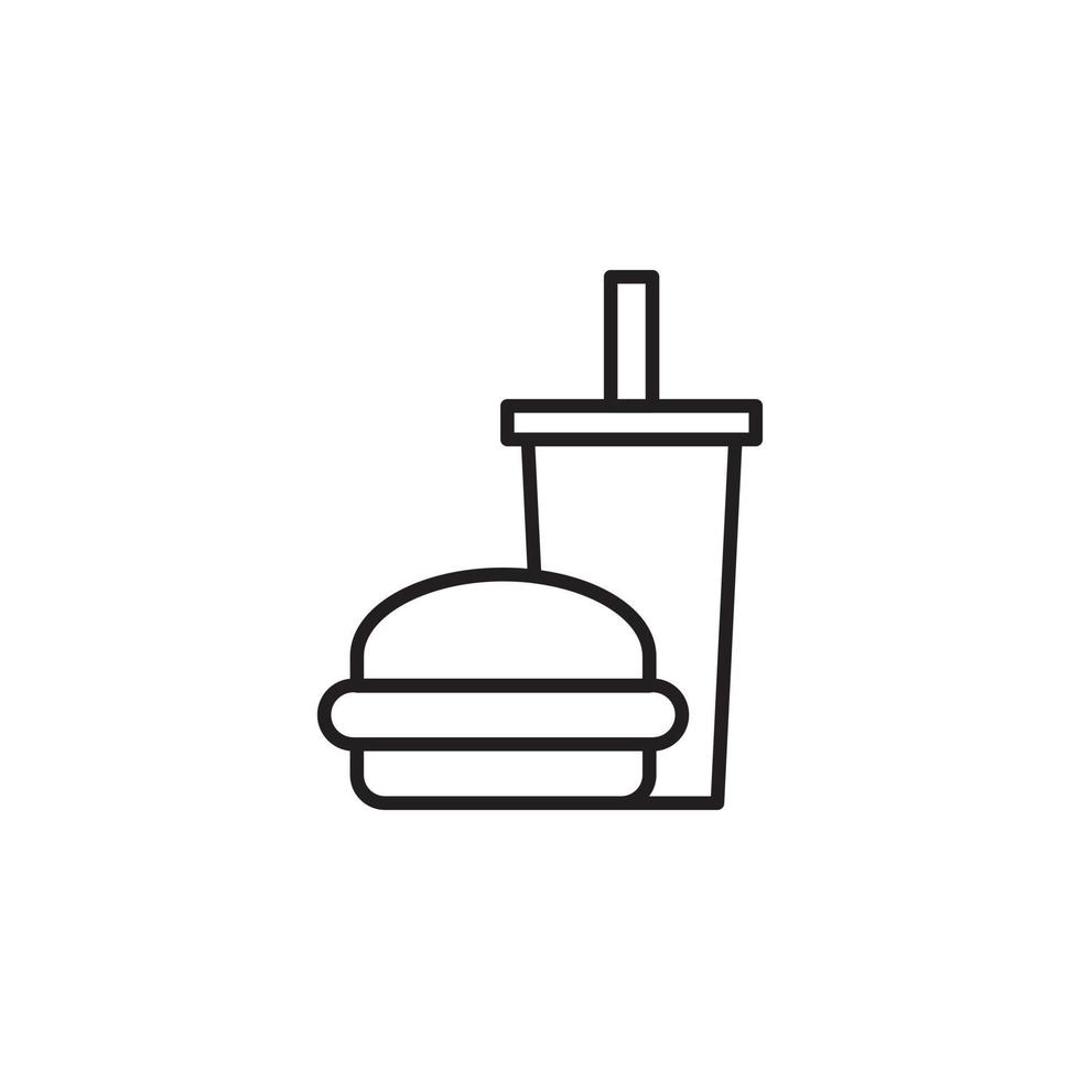 rápido comida vector para icono sitio web, ui básico, símbolo, presentación