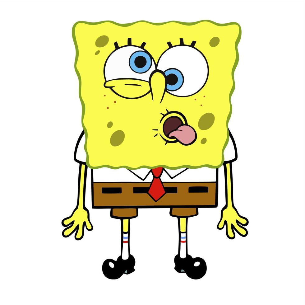 bob esponja pantalones Cuadrados dibujos animados vector