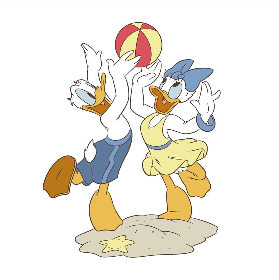 donald duck and daisy duck vector editorial 23450437 Vector Art at Vecteezy