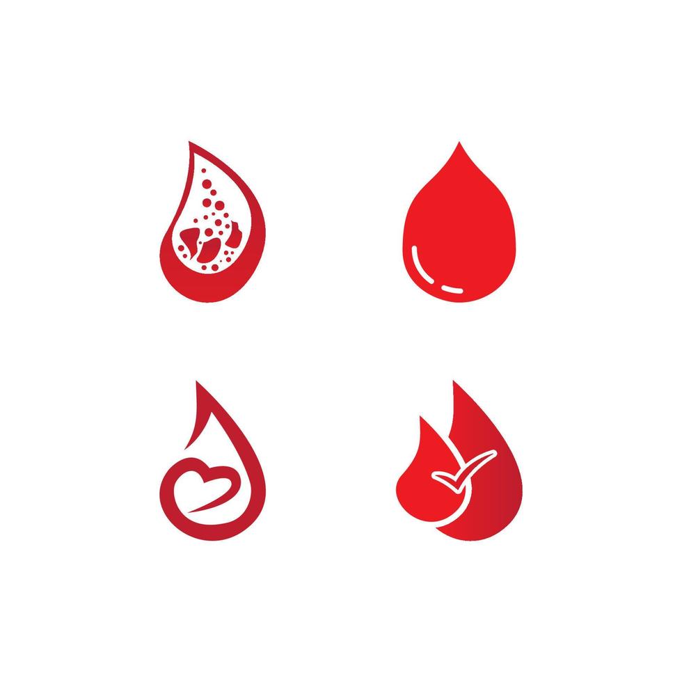 Blood drop donor vector icon