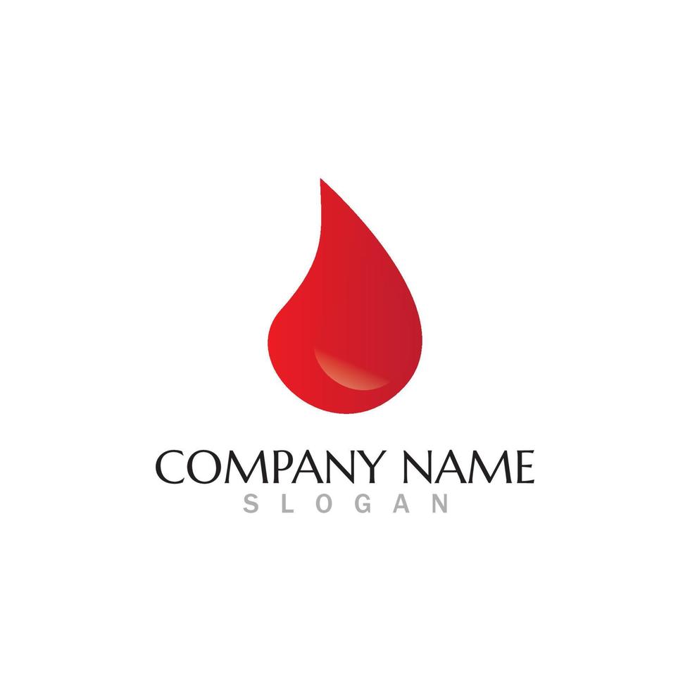 Blood drop donor vector icon