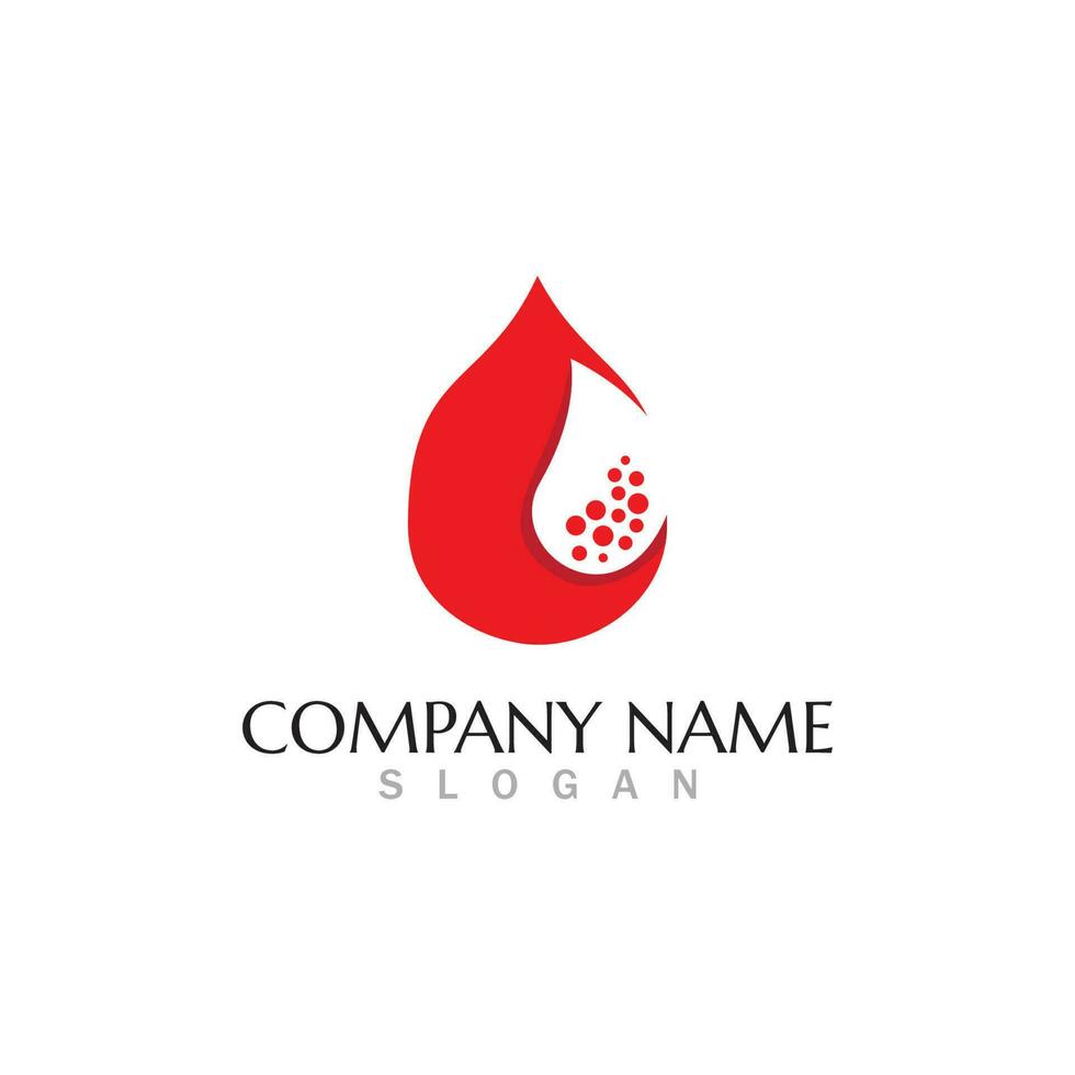 Blood drop donor vector icon