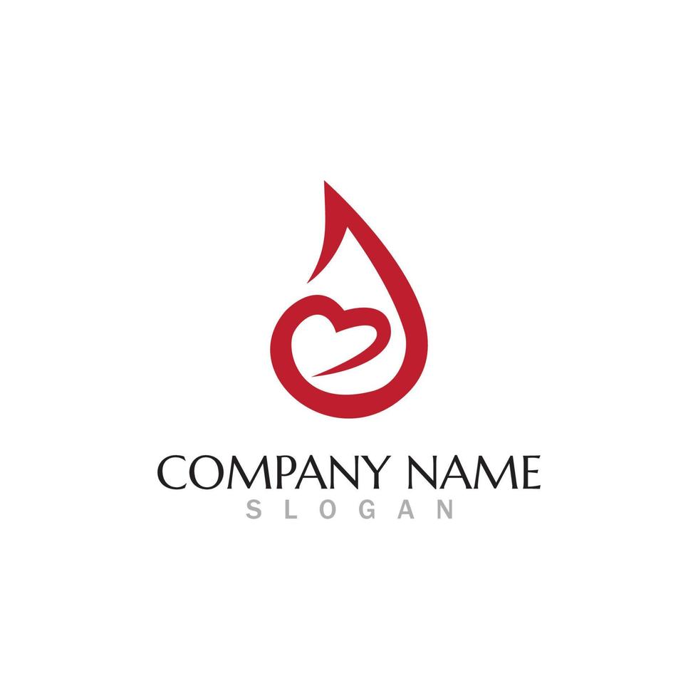 Blood drop donor vector icon