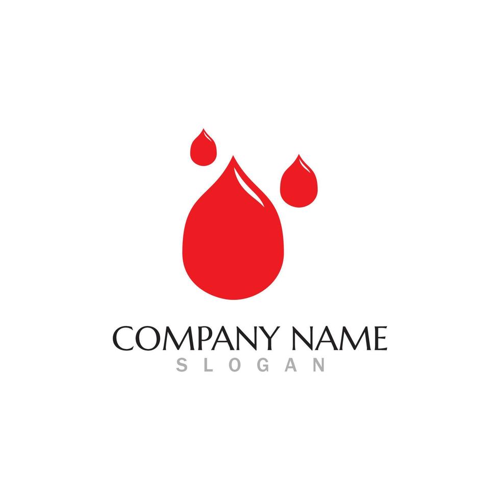 Blood drop donor vector icon