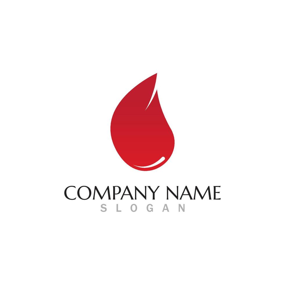 Blood drop donor vector icon