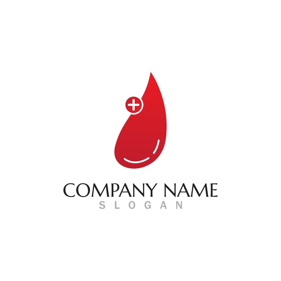 Blood drop donor vector icon