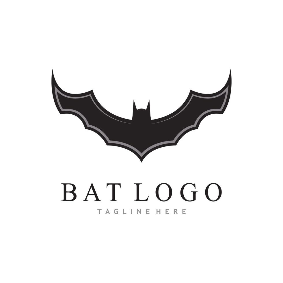 bat vector icon logo template