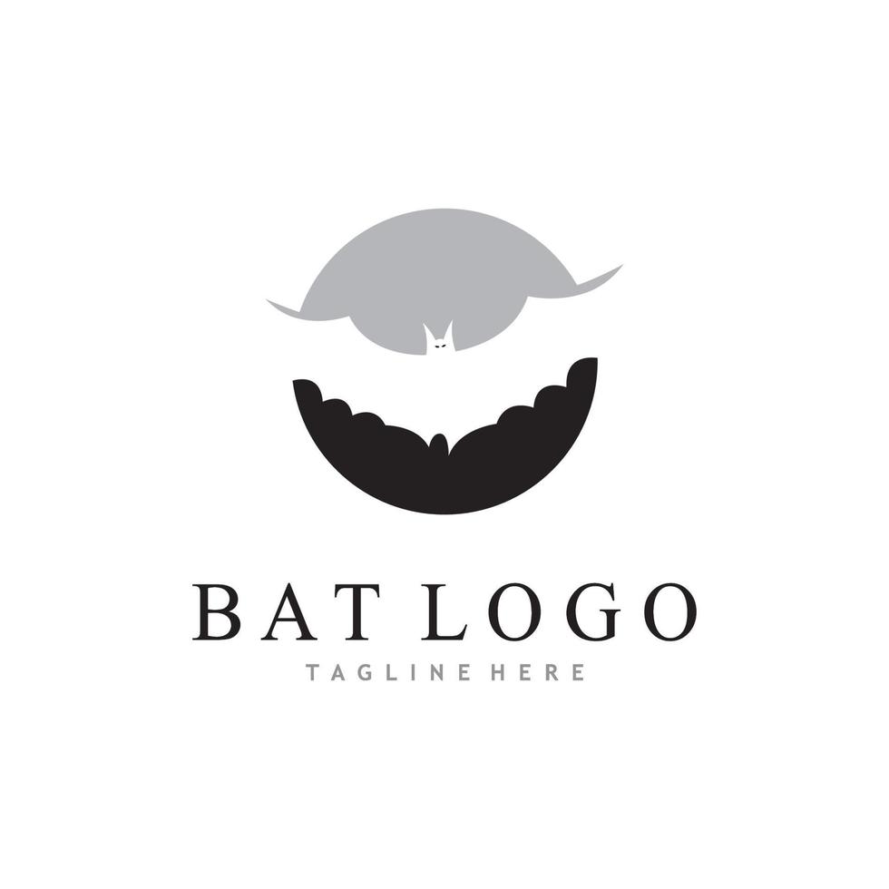 bat vector icon logo template