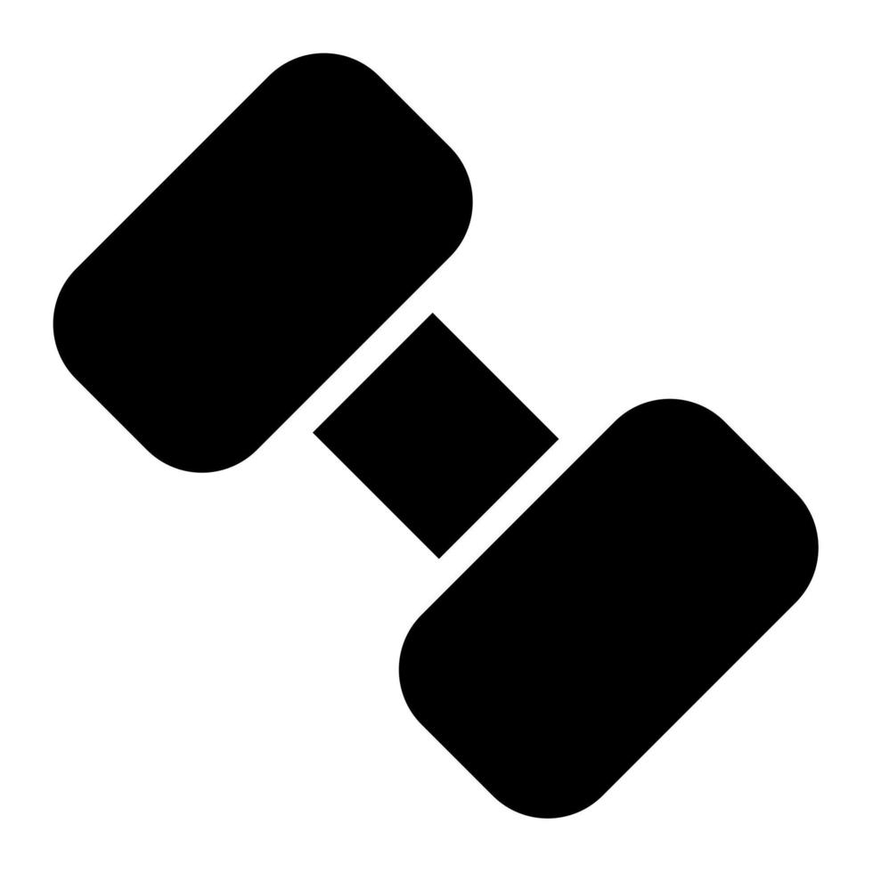 dumbbell of world health day solid icon style vector