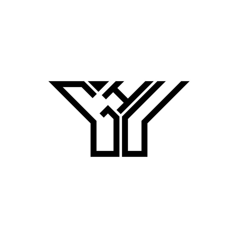 diseño creativo del logotipo de la letra ghu con gráfico vectorial, logotipo simple y moderno de ghu. vector