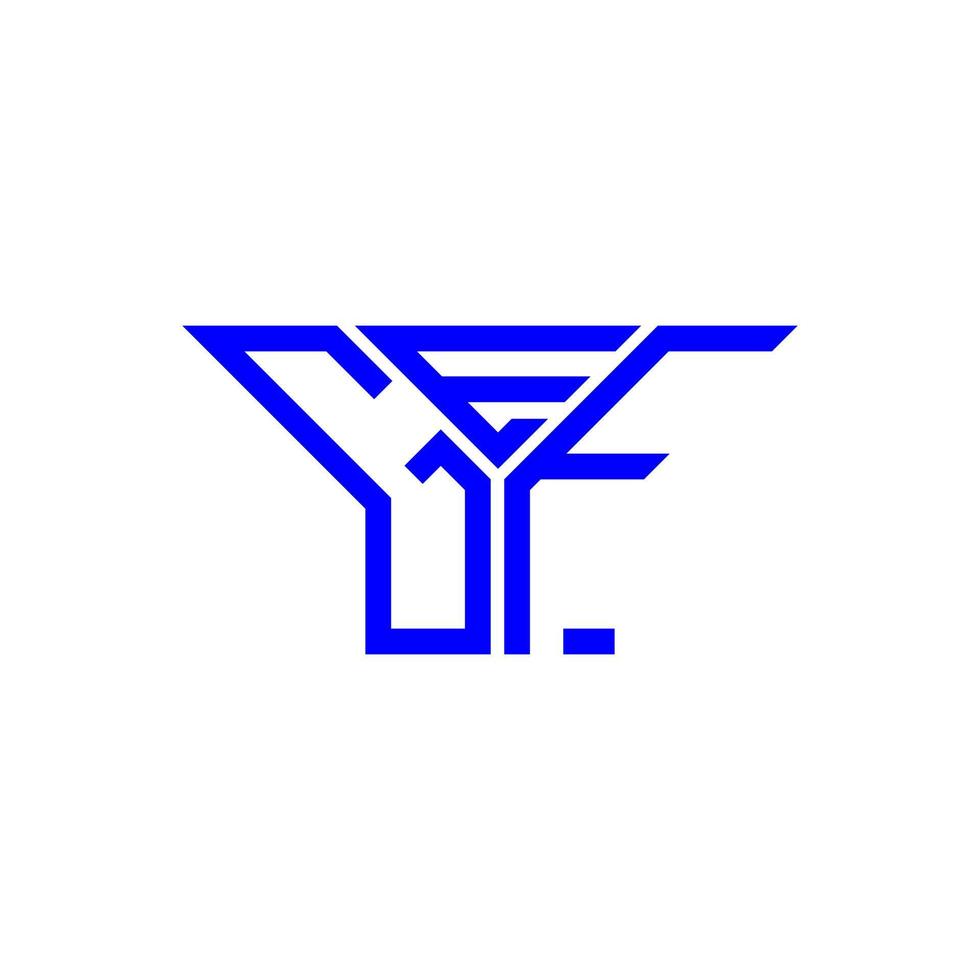 diseño creativo del logotipo de la letra gef con gráfico vectorial, logotipo simple y moderno de gef. vector