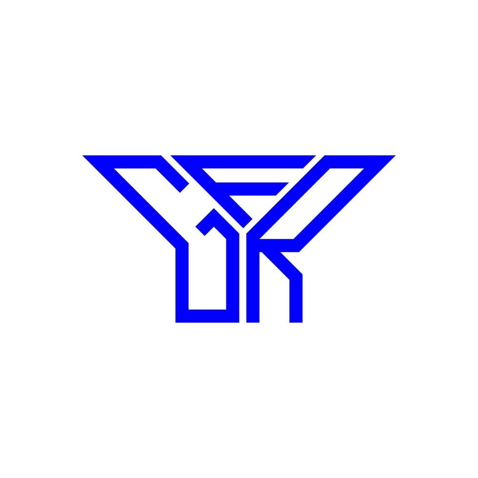 diseño creativo del logotipo de la letra gfr con gráfico vectorial, logotipo simple y moderno de gfr. vector