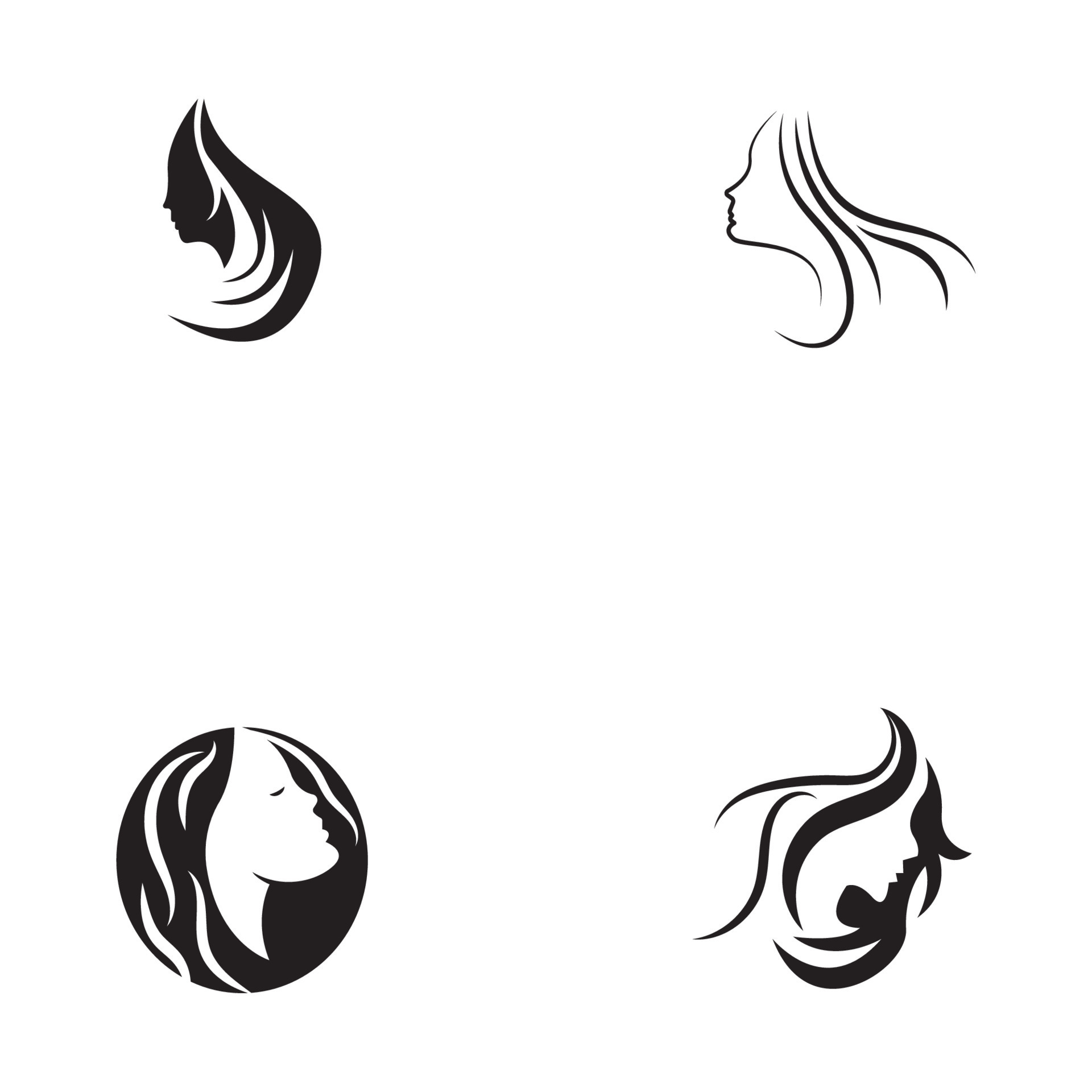 Female Haircut Vector Art, Icons, and Graphics for Free Download