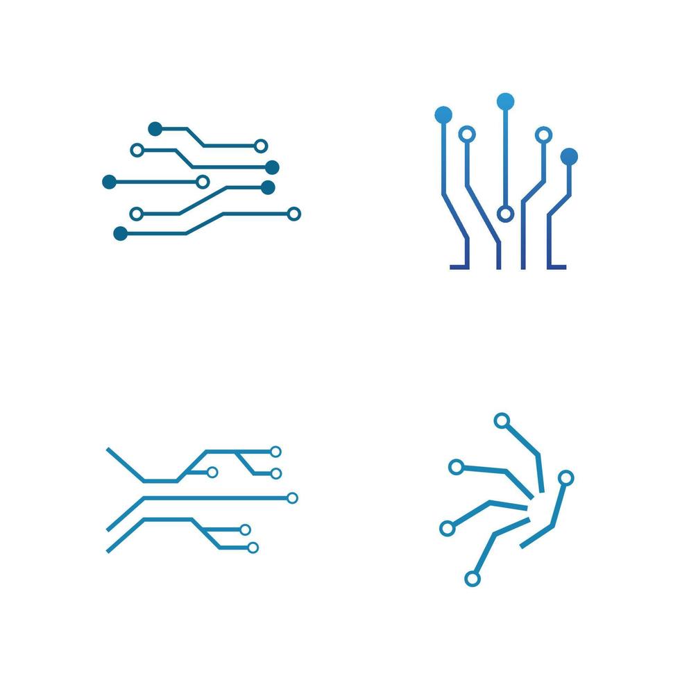 Circuit Logo Template vector