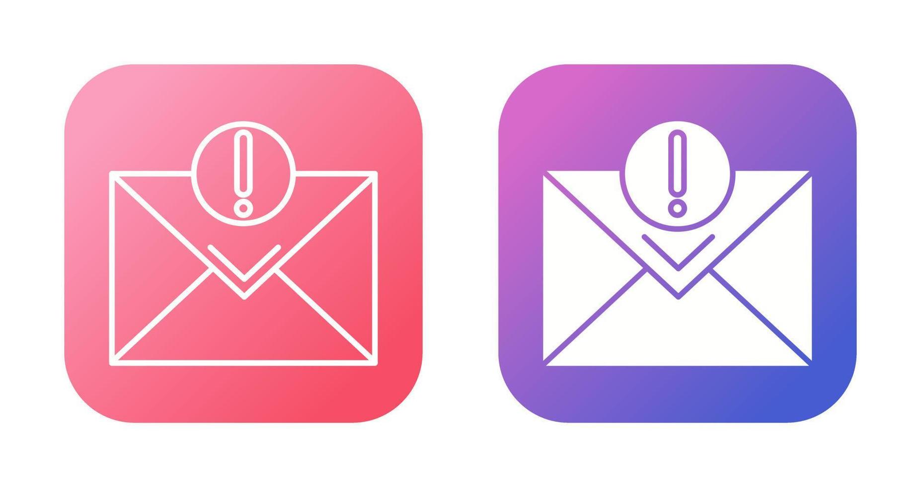 Urgent Mail Vector Icon