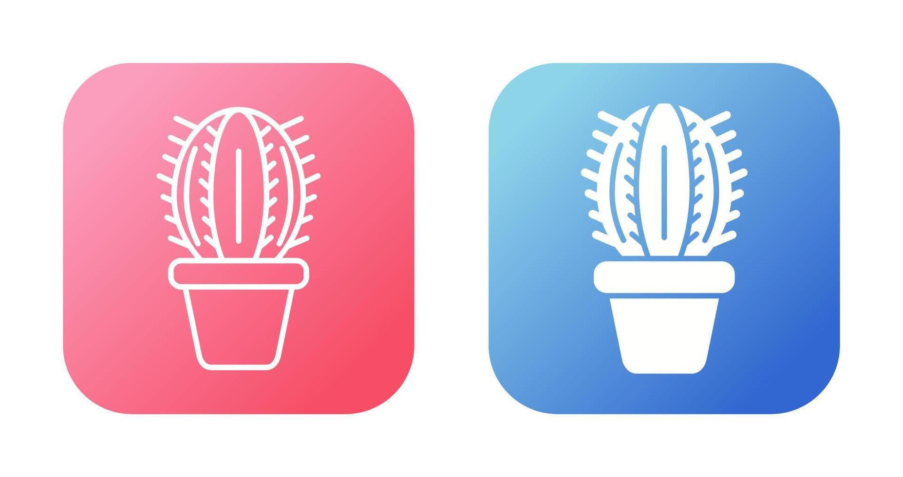 icono de vector de cactus