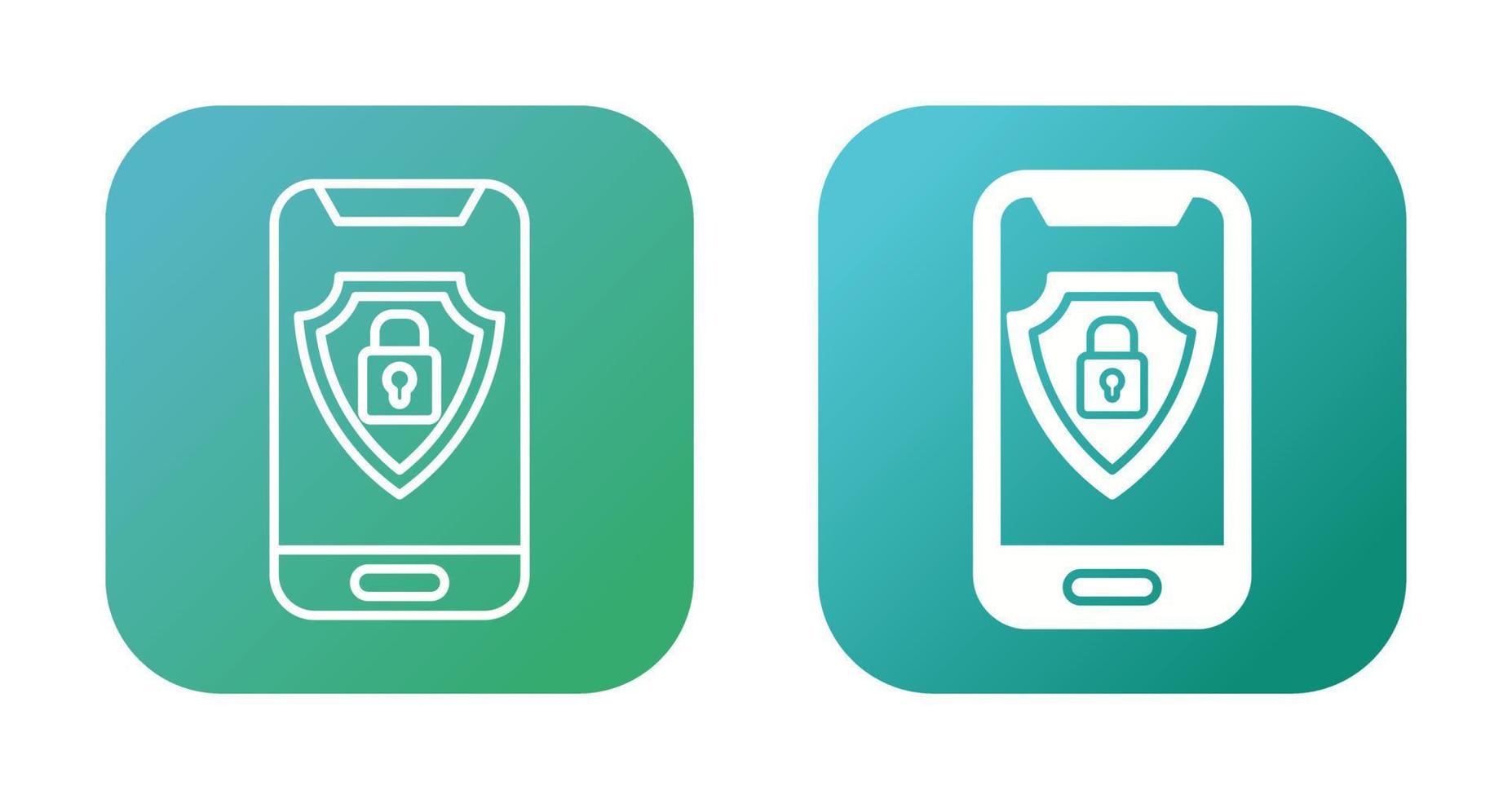 Mobile Security Vector Icon