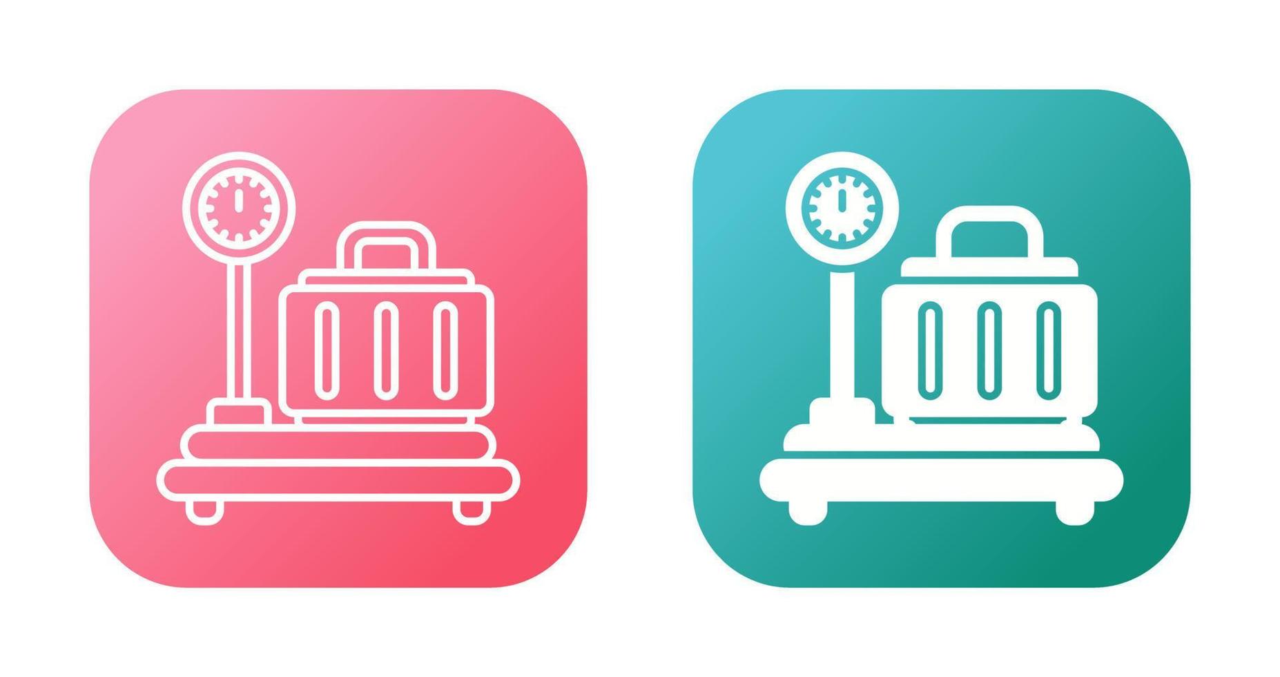 Luggage Scale Vector Icon