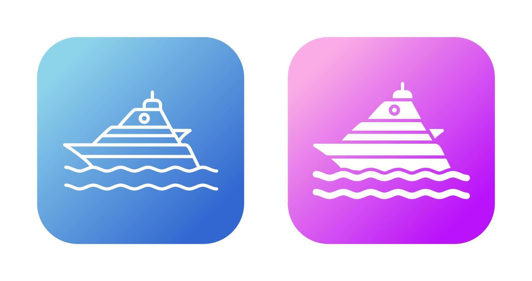 Yacht Vector Icon